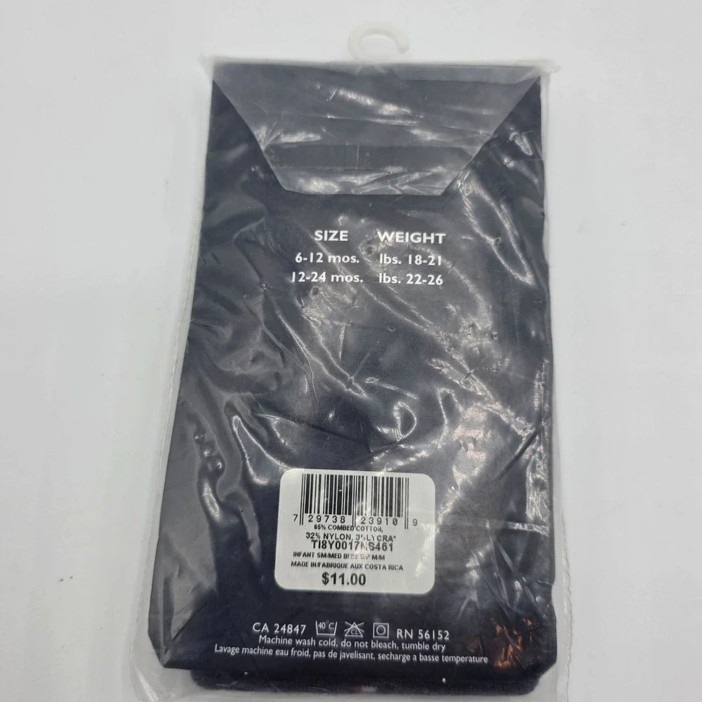 Tommy Hilfiger Baby Tights 6-12‎ Months Navy Blue Cotton Blend New
